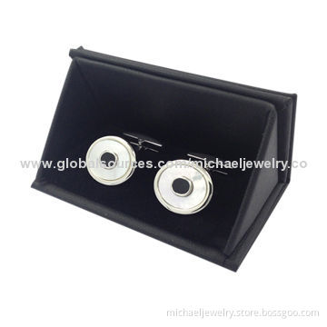 Cufflink boxes, made of special leather and paper, suitable for cufflink packing
